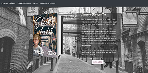 Showcase Jane Austen Website